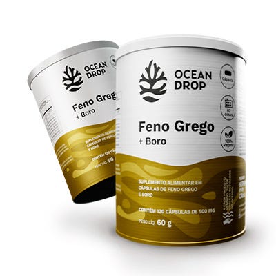 suplemento de feno grego em cápsulas